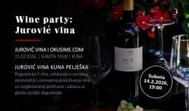 Pelješac Wine party: Degustacija Jurović vina